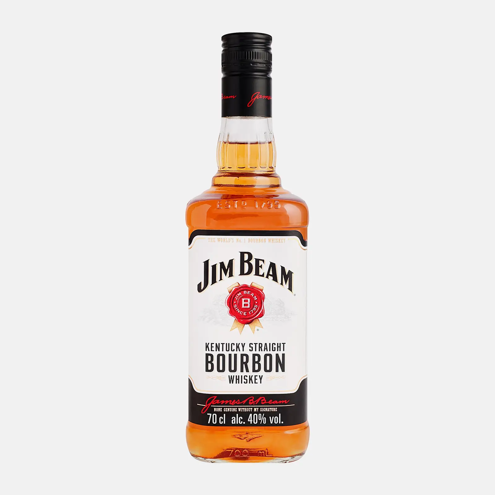 Изображение товара Виски Jim Beam White Bourbon 700 мл 40% крепости признанный американский бурбон