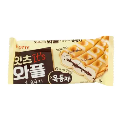 Изображение товара Мороженое Lotte молочное Сэндвич Ракушка 100г