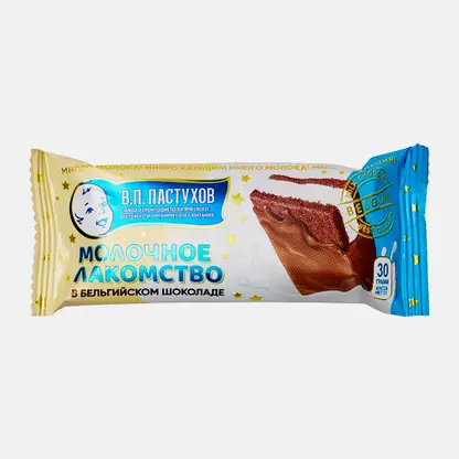 Десерт молочное лакомство в бельгийском шоколаде ЗГДиОП им. В.П. Пастухова 30г