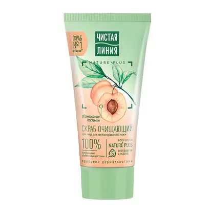 Изображение товара Очищающий скраб для лица Чистая Линия 50 мл натуральное средство для глубокого очищения