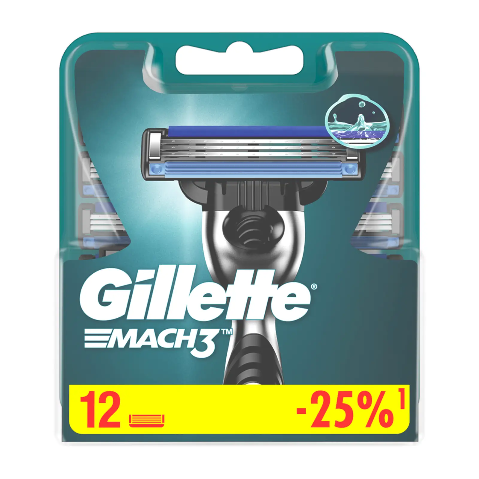 Кассеты для бритья Gillette Mach3 12шт