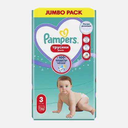 Трусики-подгузники Pampers Midi размер 3 6-11кг 52шт