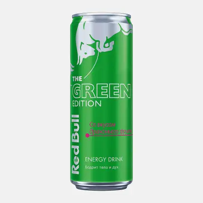 Энергетический напиток Green Edition со вкусом драконьего фрукта Red Bull 473мл