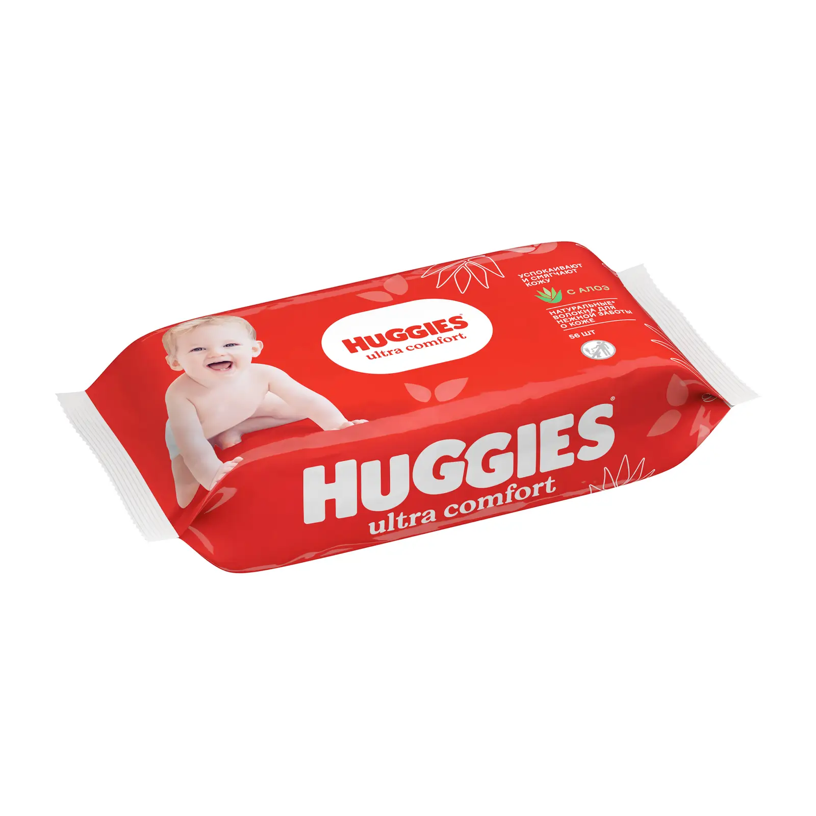 Салфетки влажные Huggies Ultra Comfort детские алоэ 56шт