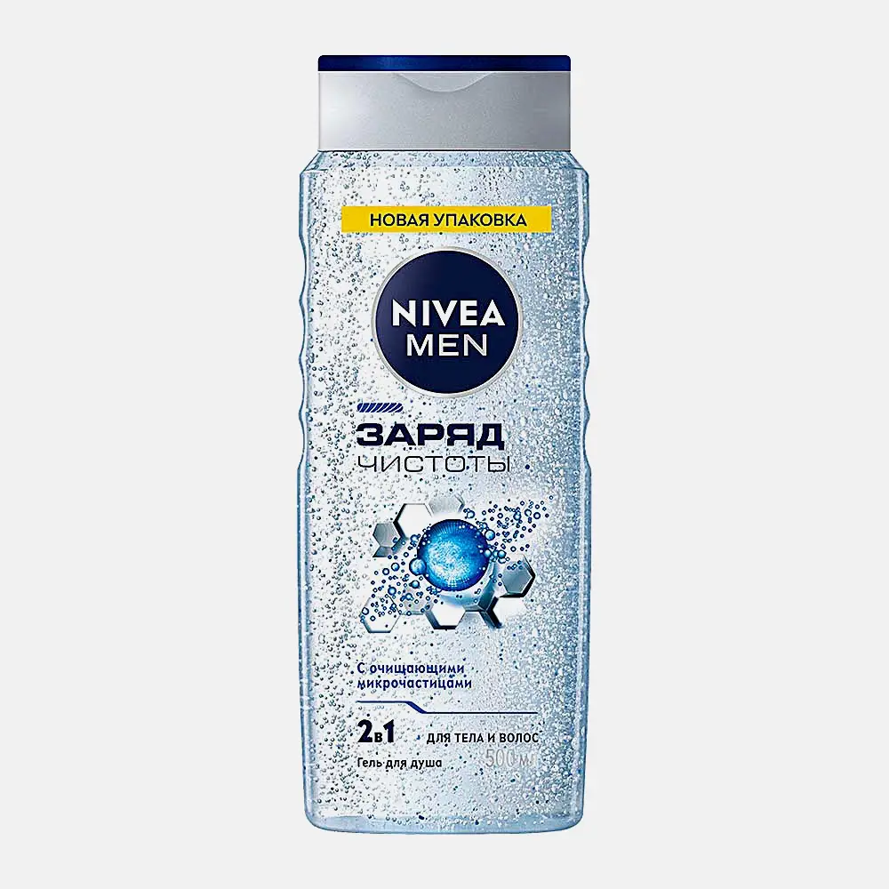 Гель для душа Заряд чистоты NIVEA Men 500мл