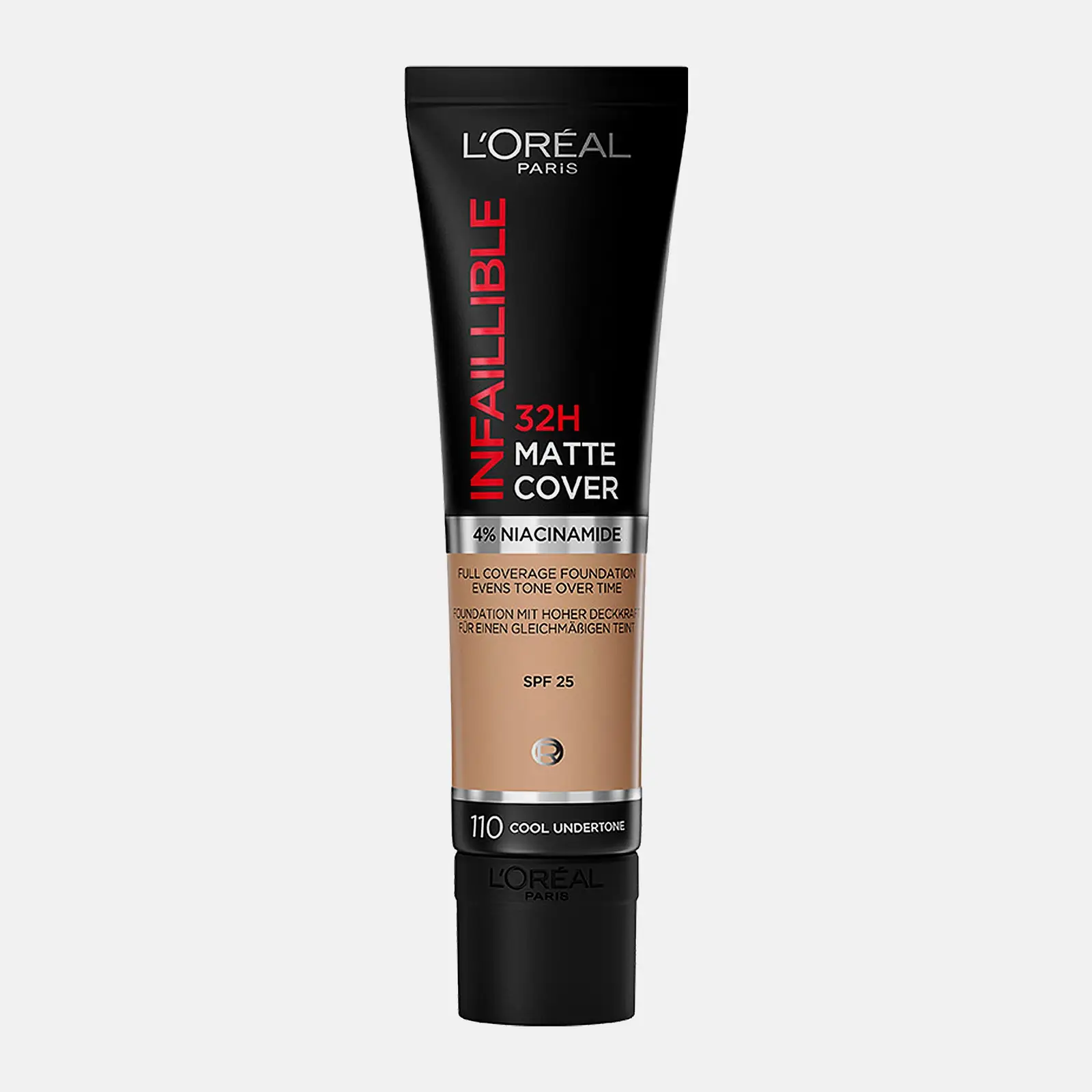 Тональный крем L’Oréal Paris Infaillible ультраматирующий стойкий 32ч Матовое покрытие тон 110