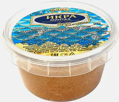 Икра минтая Авистрон пробойная соленая 200г