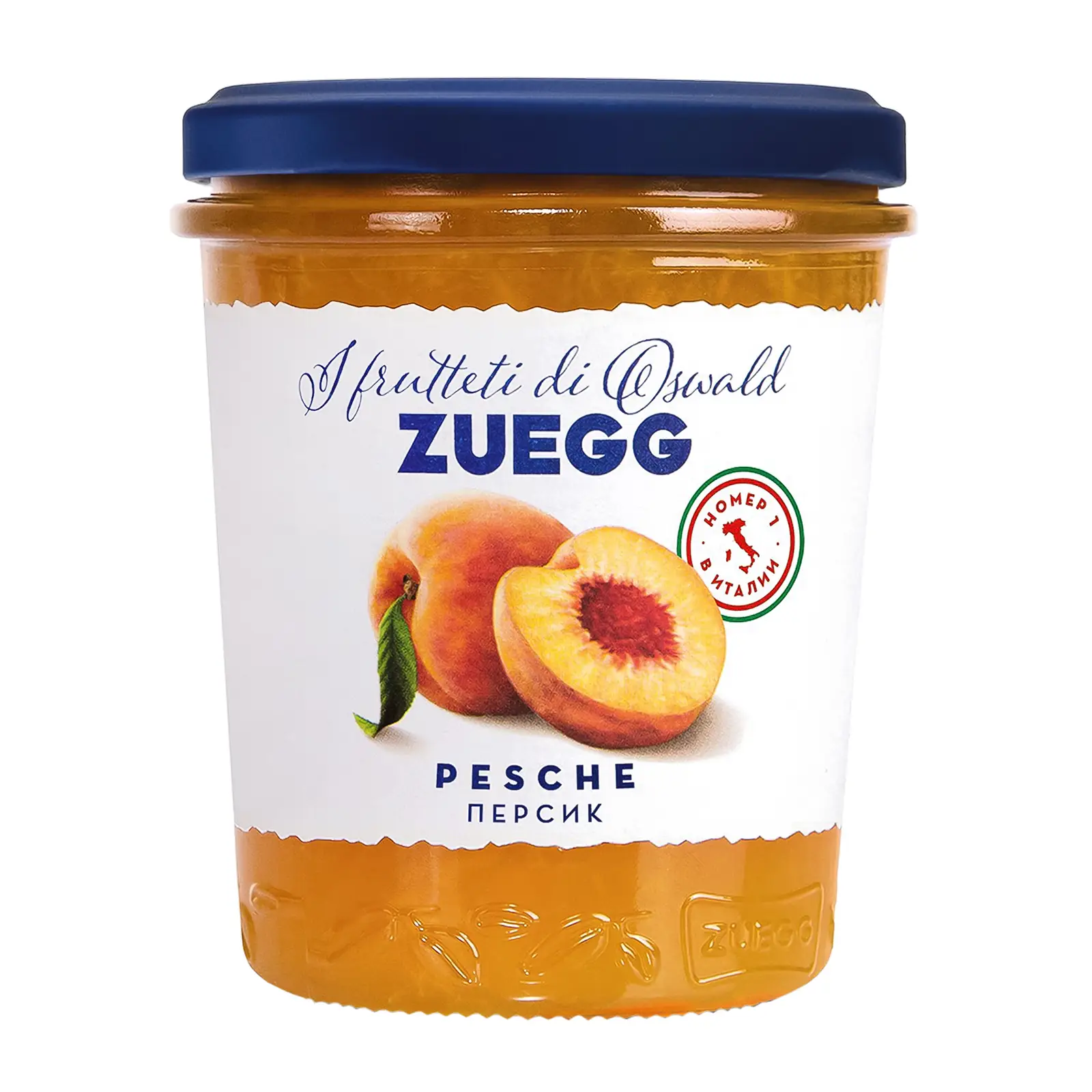 Изображение товара Конфитюр Zuegg Персик 320 г - натуральный фруктовый джем без добавок