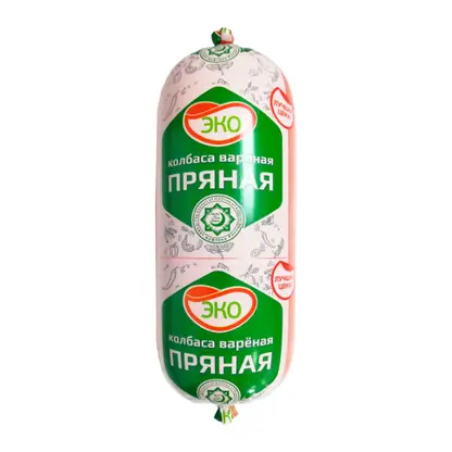 Изображение товара Колбаса Эко Халяль вареная пряная 350г