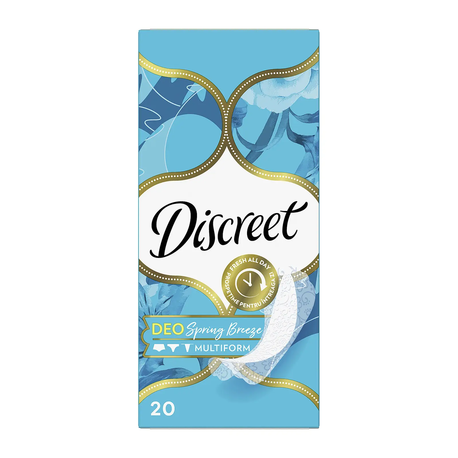 Изображение товара Прокладки Discreet Deo Spring Breeze ежедневные 20 шт - свежесть и комфорт на весь день