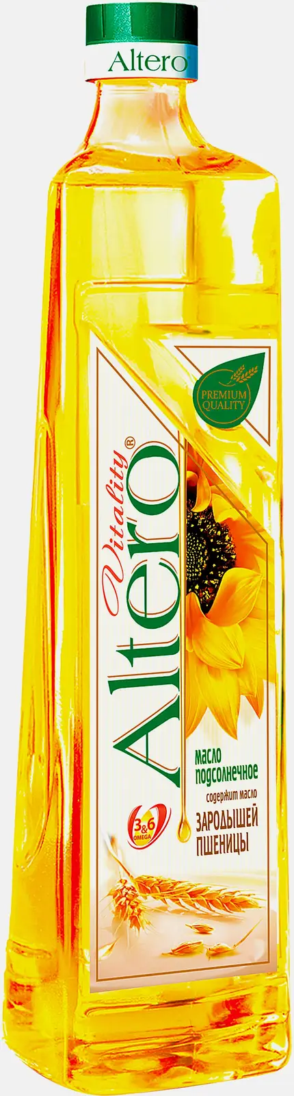 Масло подсолнечное Altero Vitality рафинированное 810мл