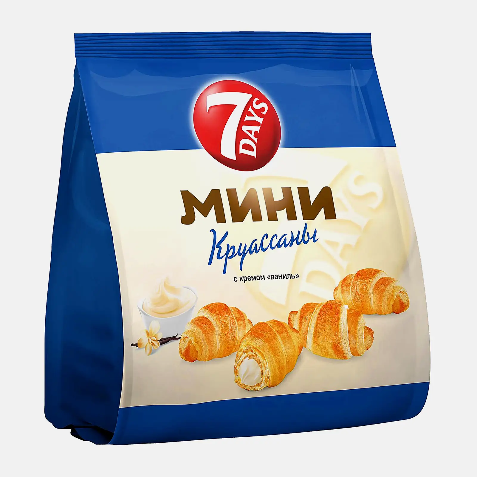 Изображение товара Мини круассан с ванильно-кремовой начинкой 7 Days 265г