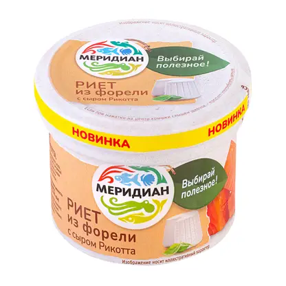 Изображение товара Риет из форели Меридиан с сыром Рикотта 100г