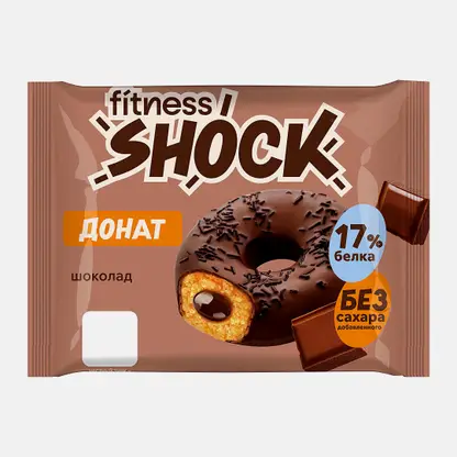 Донат с шоколадной начинкой Fitnesshock 70г