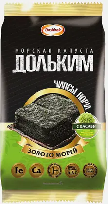 Морская капуста Доширак Дольким со вкусом васаби 5г