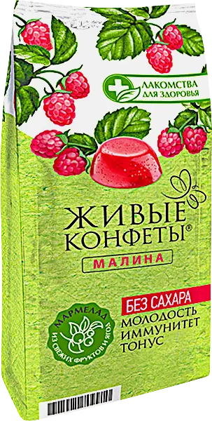 Мармелад желейный малина Лакомство для Здоровья 170г Мармелад желейный малина Лакомство для Здоровья 170г