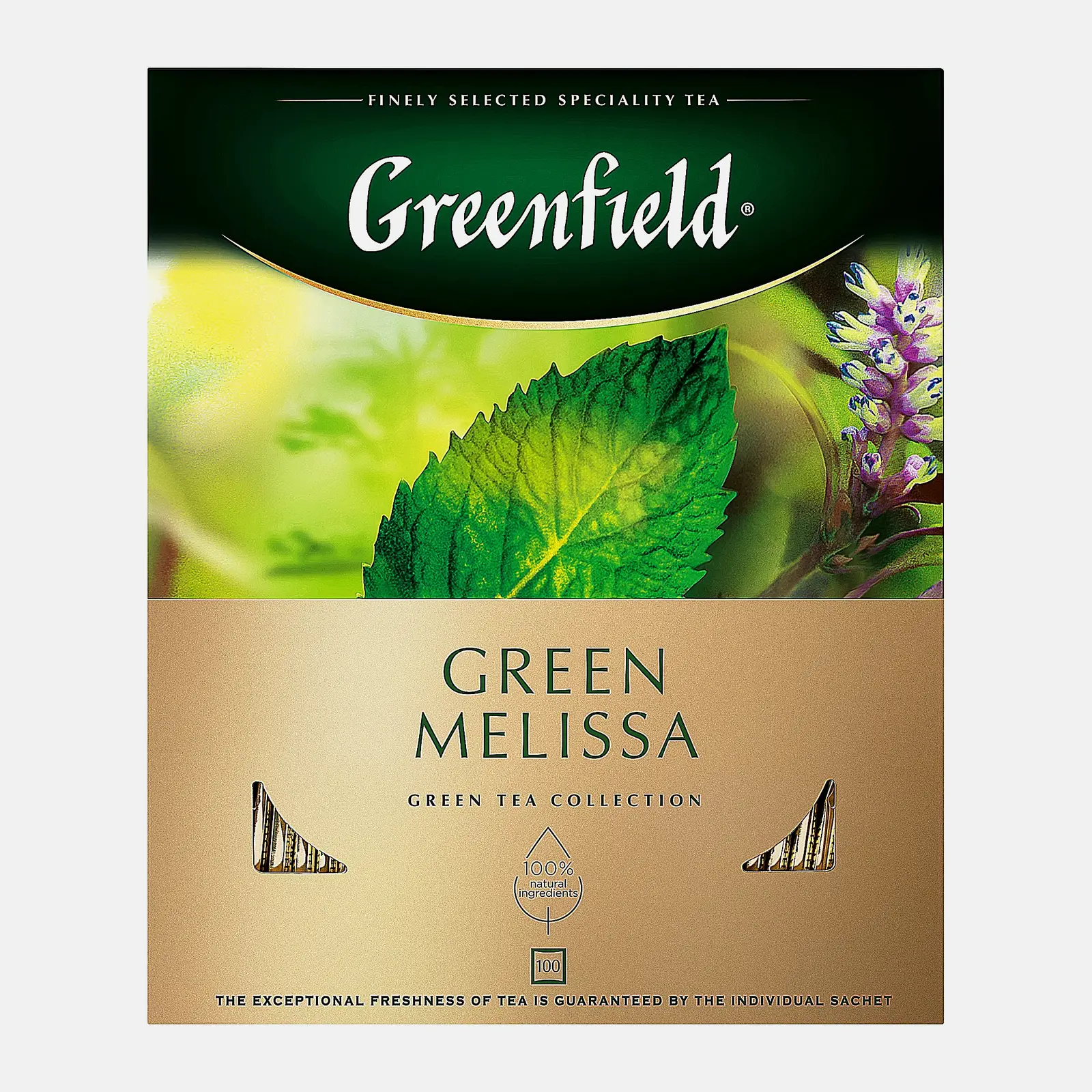Изображение товара Чай зеленый Greenfield Green Melissa 100 пакетиков