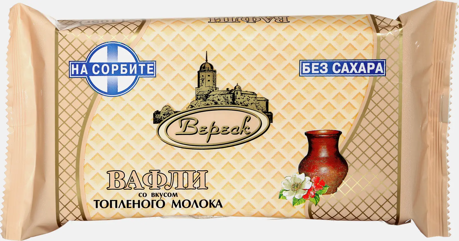 Вафли Топленое молоко на сорбите Вереск 105г - фото 2 Вафли Топленое молоко на сорбите Вереск 105г - фото 2