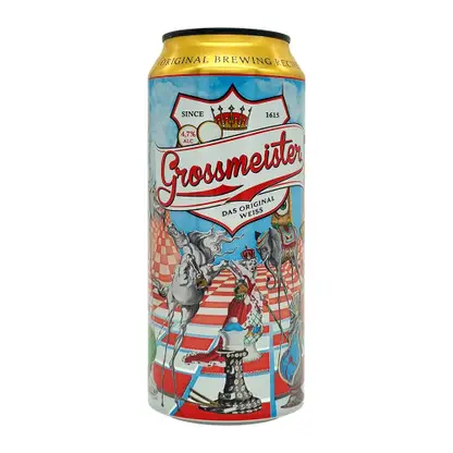 Светлый пивной напиток Grossmeister Original Weiss 4.7% 500мл