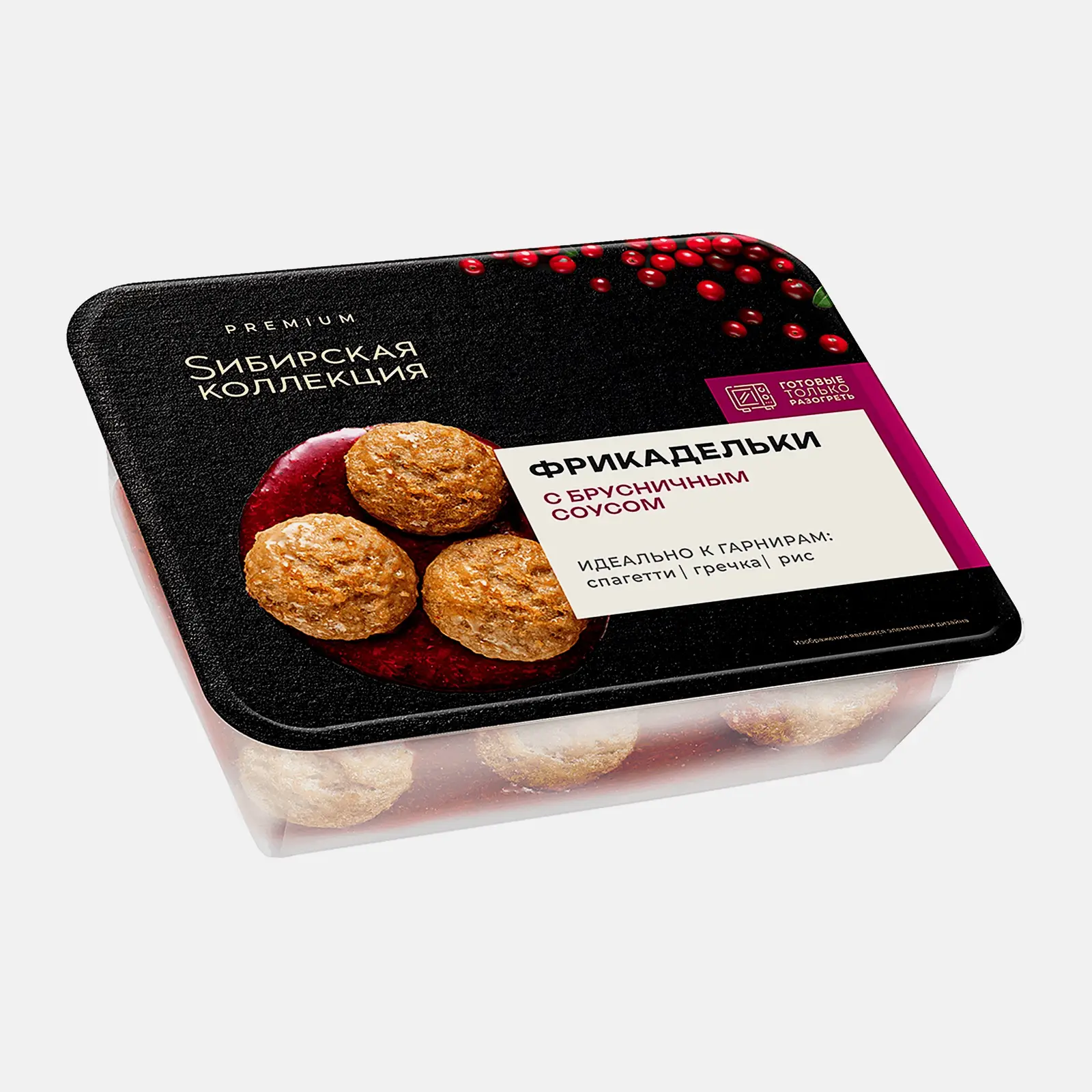 Изображение товара Фрикадельки Sибирская Коллекция Щелковский МПК 0.3 кг с брусничным соусом