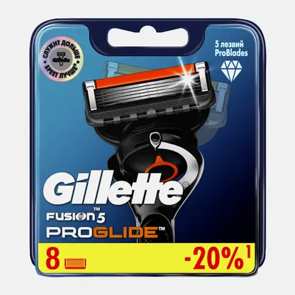 Кассеты для бритья Gillette Fusion Proglide 8шт