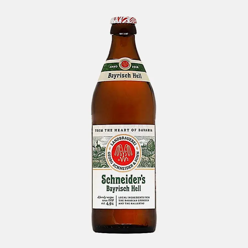 Пиво Schneiders Helles светлое фильтрованное непастеризованное 4.9% 500мл Пиво Schneiders Helles светлое фильтрованное непастеризованное 4.9% 500мл
