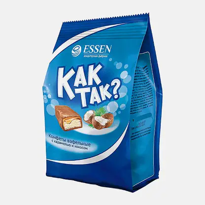 Конфеты Как так вафельные с кокосом 210г
