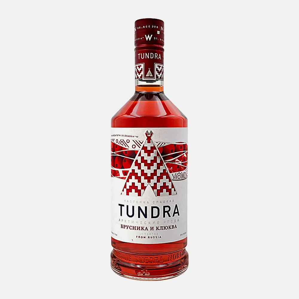 Изображение товара Настойка ягодная Тундра брусника и клюква 20% 0.5л Изображение товара Настойка ягодная Тундра брусника и клюква 20% 0.5л