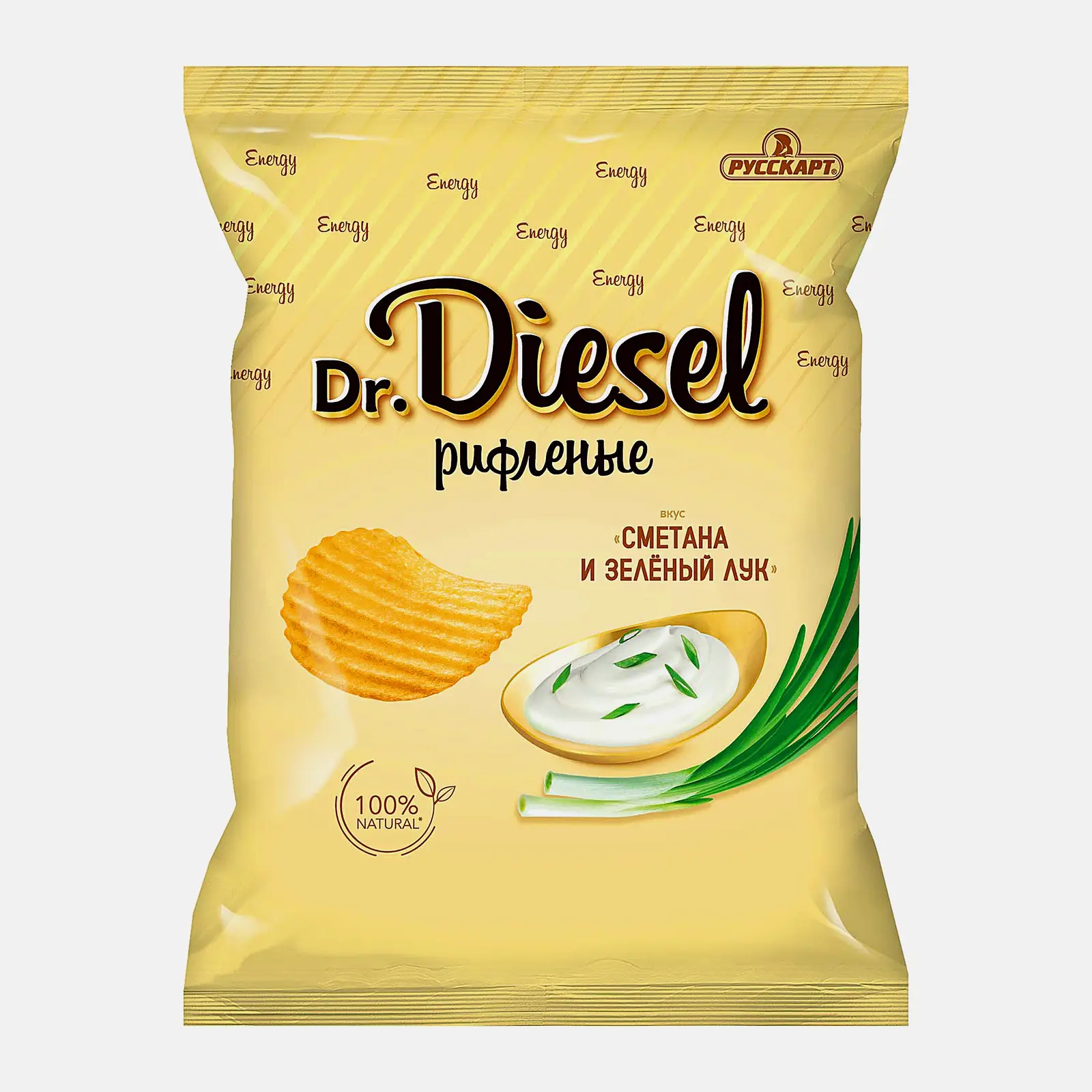Изображение товара Dr. Diesel чипсы Сметана и лук 120 г