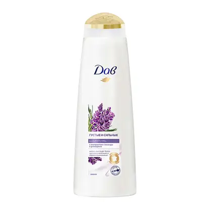 Изображение товара Шампунь Дав Густые и сильные Лаванда и розмарин 380мл