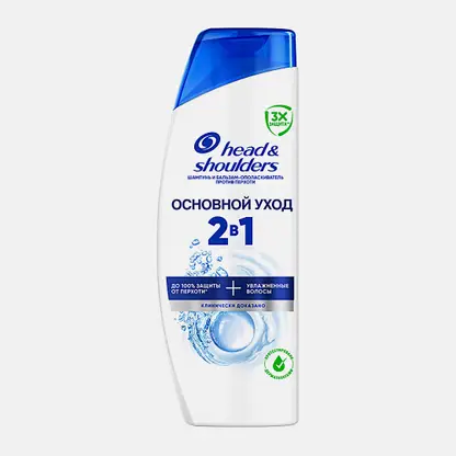 Шампунь и бальзам-ополаскиватель против перхоти 2в1 Основной уход Head & Shoulders 360мл