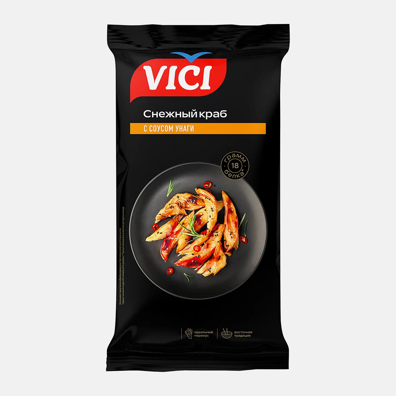 Изображение товара Крабовое мясо Vici с соусом унаги 220г