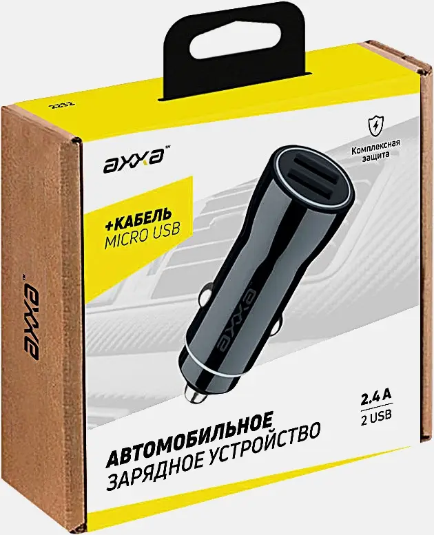 Зарядное устройство Деппа Axxa 2 USB 2.4А Micro USB 1м - фото 2