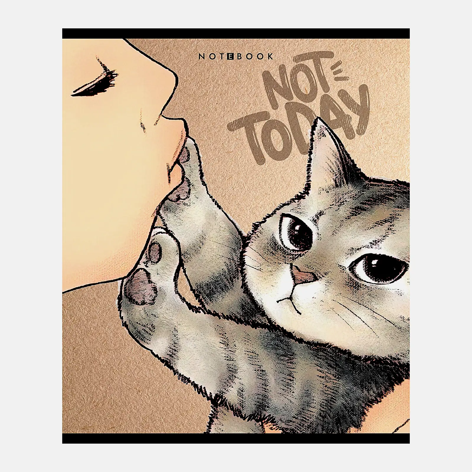 Тетрадь ПЗБМ А5 серия Not Today клетка 96л в ассортименте - фото 2