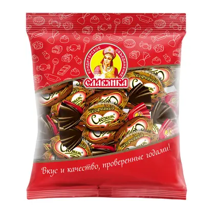 Изображение товара Конфеты Кофейный Сюжет шоколадное суфле с желейной начинкой Славянка 204г