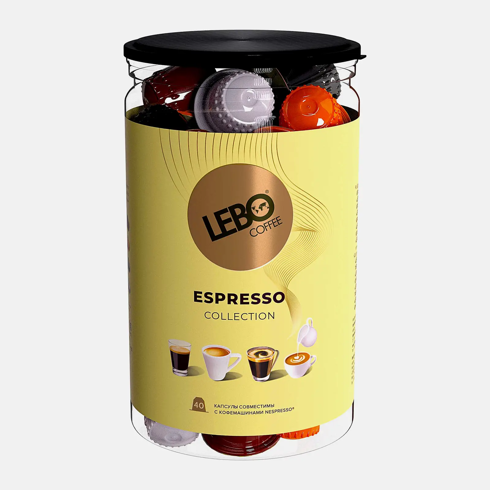 Изображение товара Кофе в капсулах Lebo Coffee Espresso Collection ассорти 220г