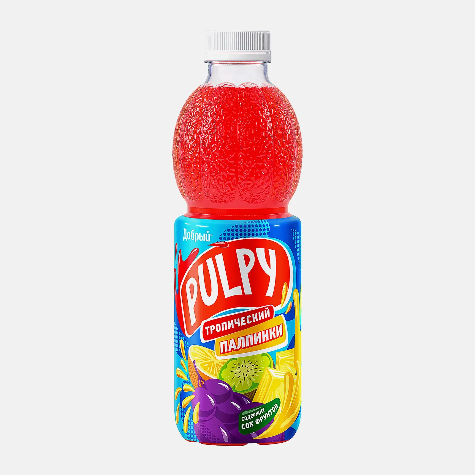 Напиток сокосодержащий Добрый Pulpy Тропический с мякотью 900мл Напиток сокосодержащий Добрый Pulpy Тропический с мякотью 900мл