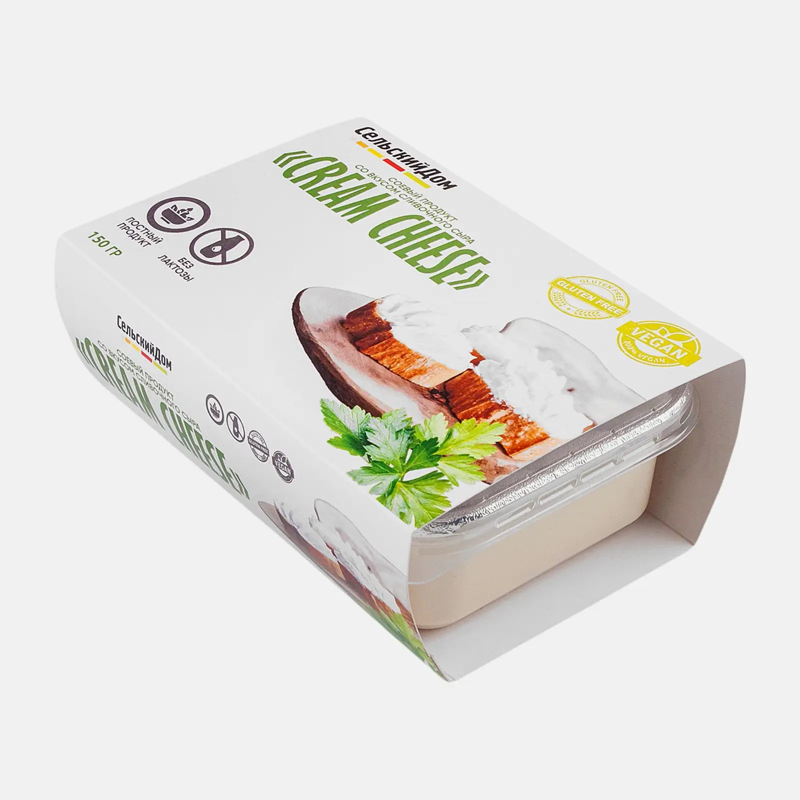 Соевый продукт Сельский дом Крем Чиз сливочный 150г