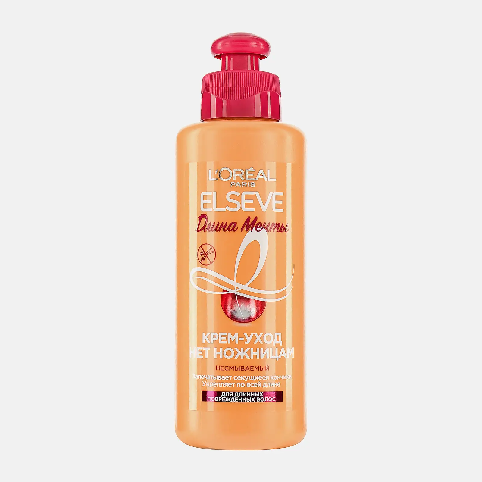Крем-уход для длинных поврежденных волос L’Oréal Paris Elseve Нет ножницам Длина мечты несмываемый с кератином 200мл