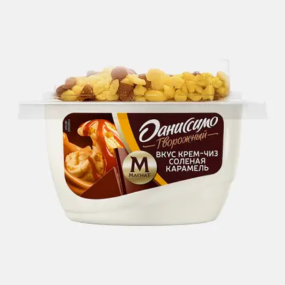 Творожок Крем-чиз и соленая карамель Даниссимо 5.7% 138г