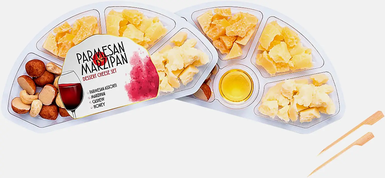 Изображение товара Сырная тарелка Parmesan и Marzipan 140 г - ассортимент и качество