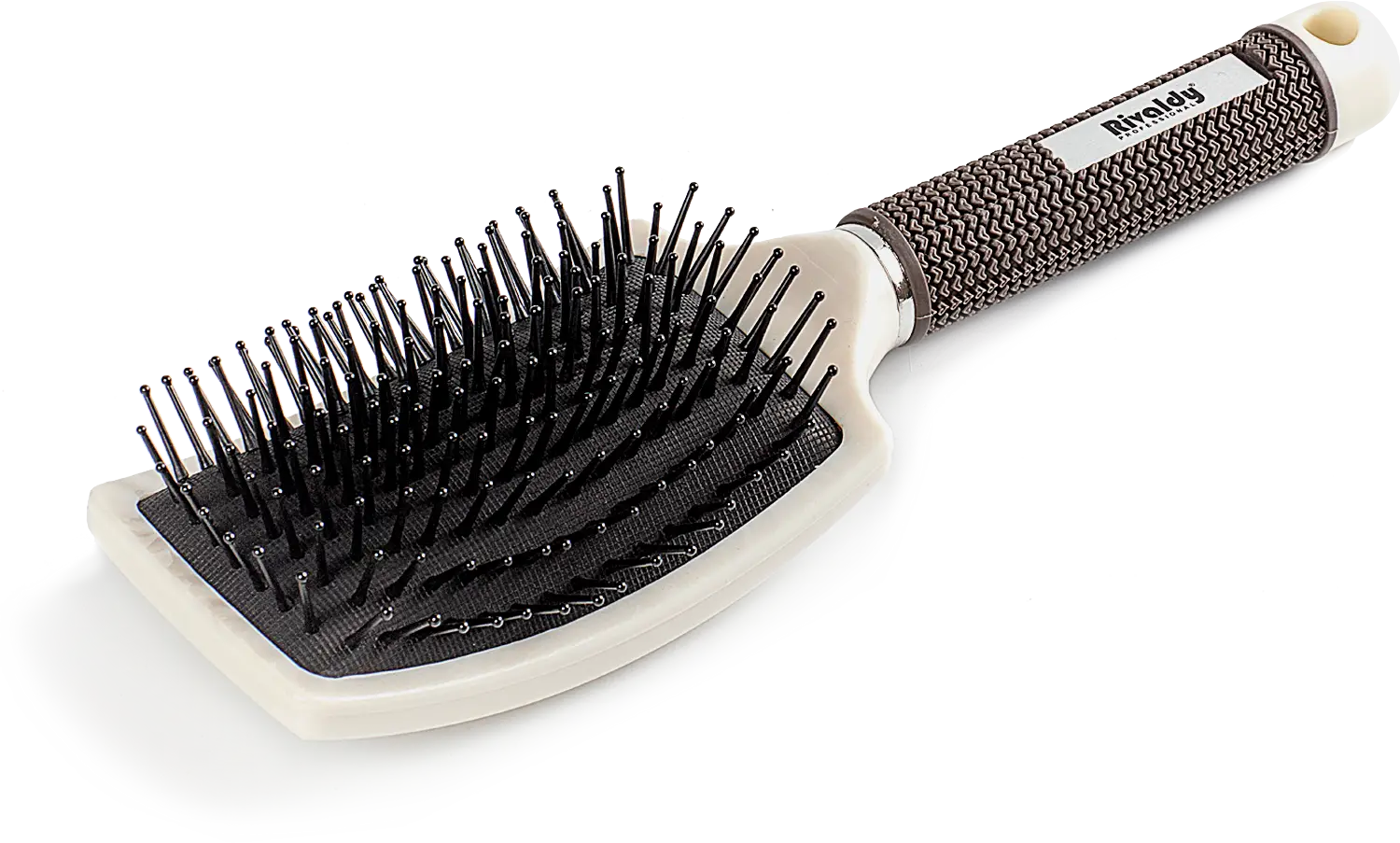 Расческа массажная Магнат прямоугольная белая 5*26*7.5см 142г