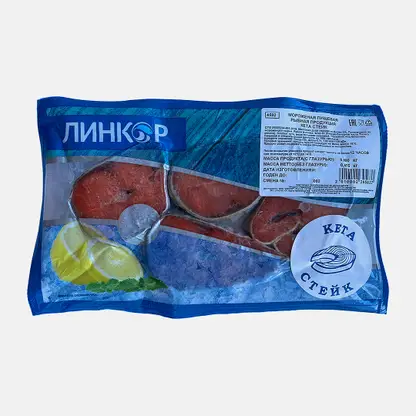 Кета стейк свежемороженая 500г