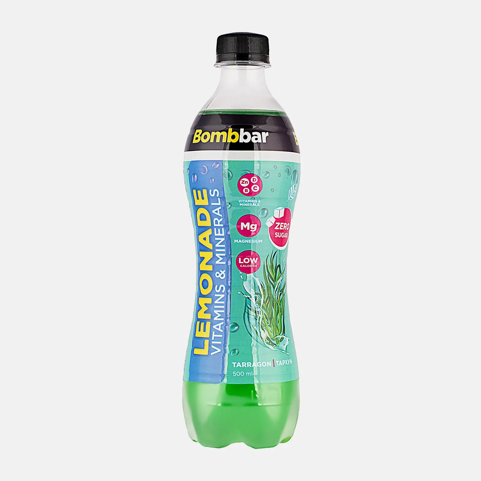 Изображение товара Газированный напиток Bomb Bar Лимонад с экстрактом тархуна 500мл витаминный