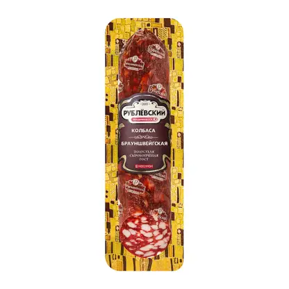 Изображение товара Колбаса Рублевский Брауншвейгская полусухая сырокопченая весовая