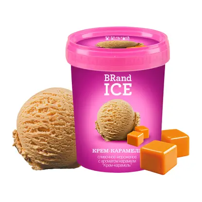 Изображение товара Мороженое Brandice сливочное Крем-карамель 250г