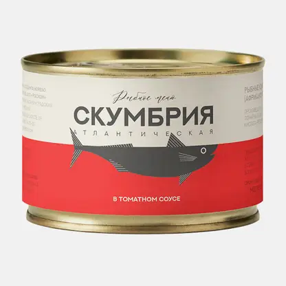 Скумбрия Рыбное меню атлантическая в томатном соусе 250г