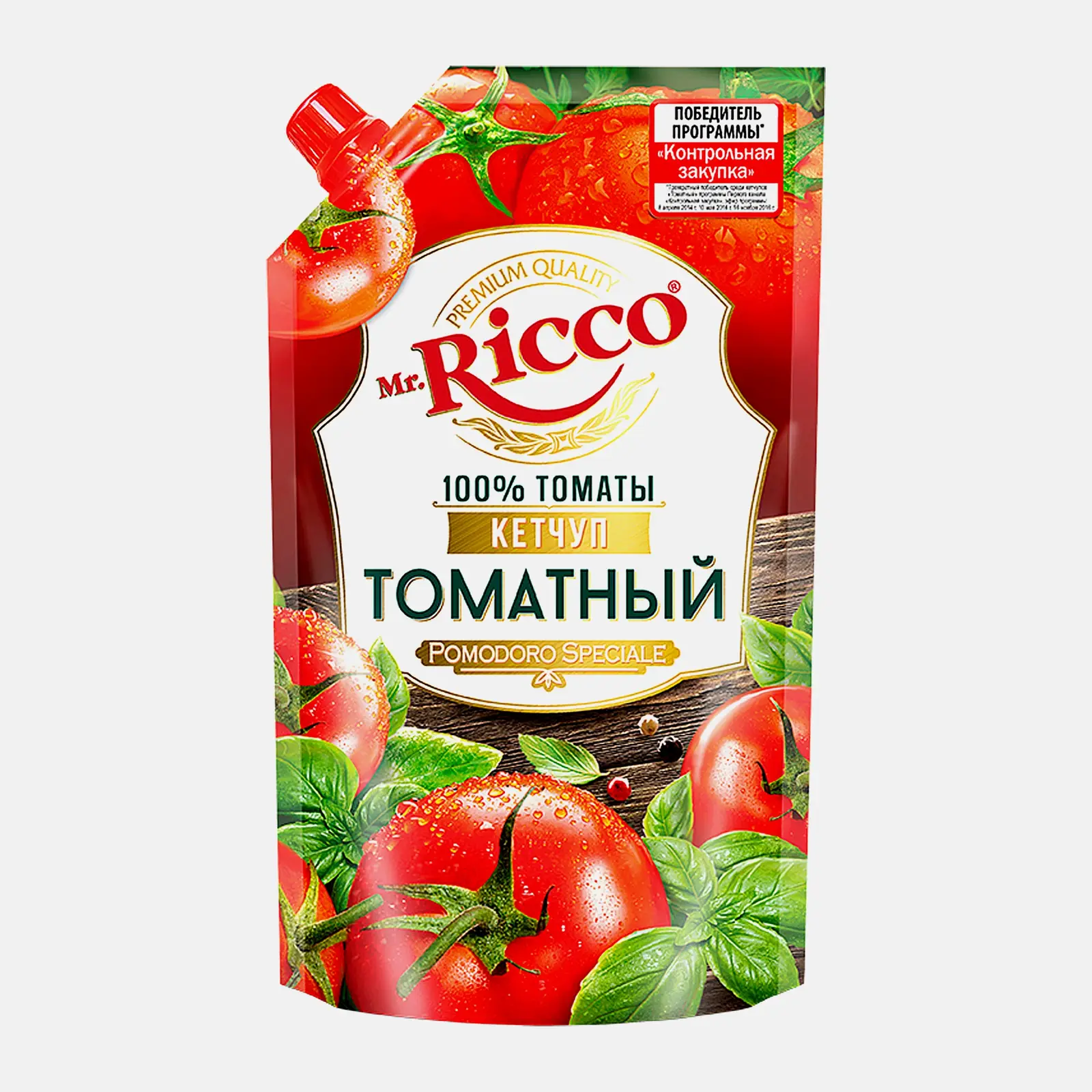 Изображение товара Кетчуп Mr.Ricco Томатный 300г натуральный соус с специями