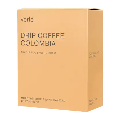 Изображение товара Молотый кофе Colombia в дрип-пакетах Verle 6шт
