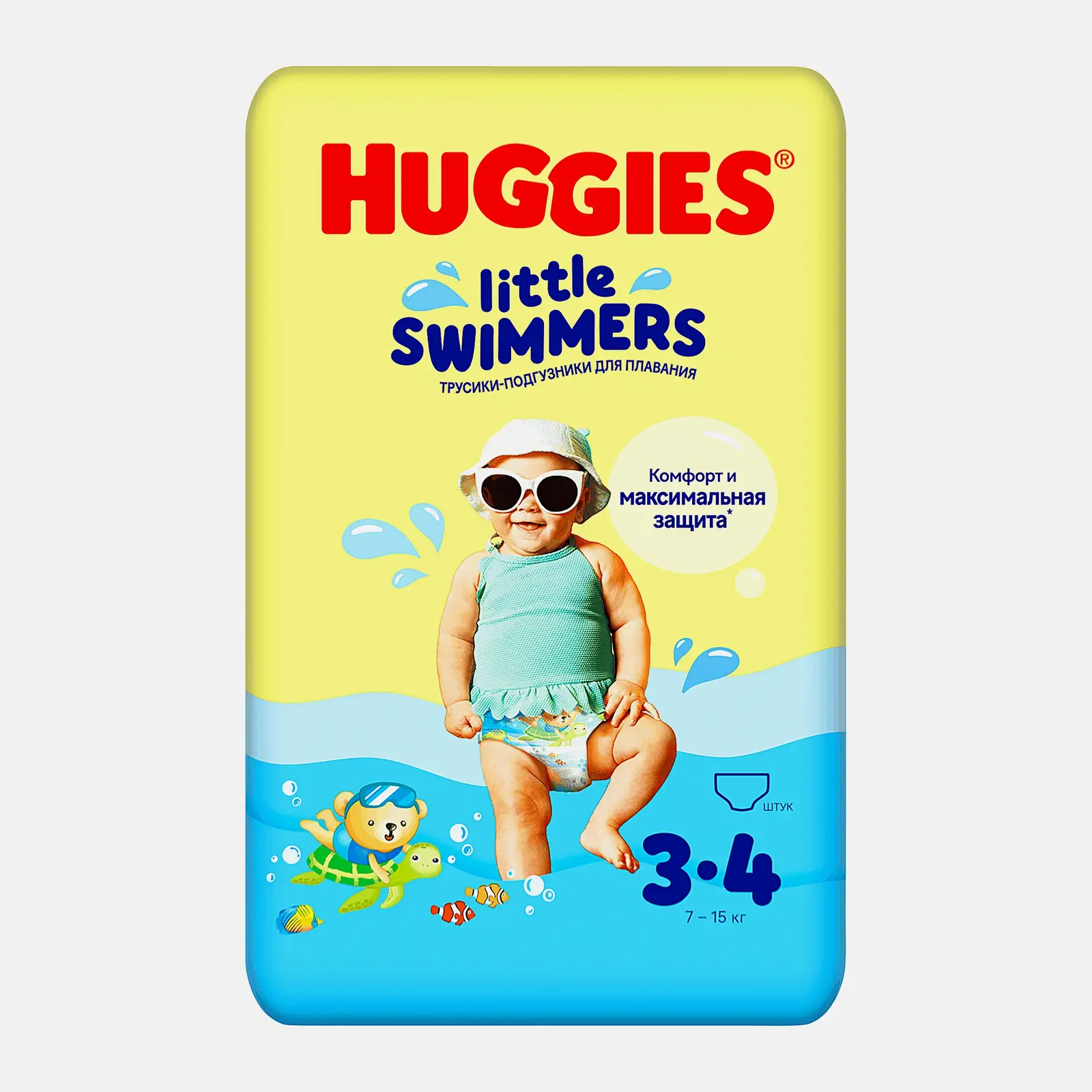 Подгузники-трусики для плавания №3-4 7-15кг Huggies Little Swimmers 12шт - фото 2